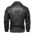 Foreign Trade Men's Winter Foreign Trade Leather Jacket Fleece-Lined Thickened Men's Pu Lapel European and American Biker's Leather Jacket