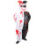 Amazon New Black and White Clown Inflatable Clothing Party Gathering Role Play Spoof Black and White Clown Inflatable Clothing