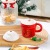 Creative Nordic Style Christmas Cup Personalized Gift Ice Cream Cup Old Man Straw Cup Golden English Ceramic Cup