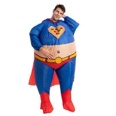 Halloween Superman Inflatable Clothing Party Gathering Cosplay Fat Superhero Inflatable Clothing Outfit