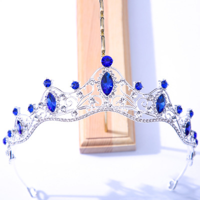 Bridal Crown New Korean Headdress Alloy Rhinestone-Encrusted Crystal Wedding Dress Accessories Amazon Hair Accessories Ornament