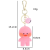 New Vinyl Flocking Doodle Duck Doll Keychain Pendant Lovely Bag Pendant Car Key Ring Gift