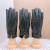 Women's Faux Leather Gloves Winter Fleece-Lined Touch Screen Gloves Bow Warm Gloves Pu Gloves Winter Women's Gloves