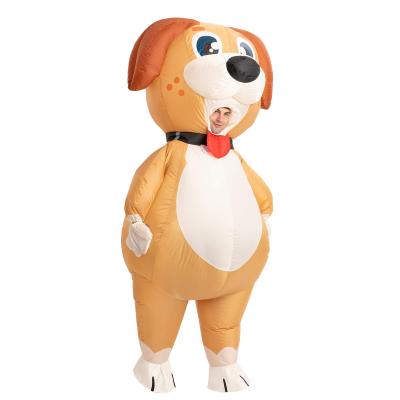 Amazon New Puppy Inflatable Clothing Family Parent-Child Cute Funny Performance Cartoon Inflatable Doll Clothing