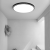 Akkostar 30w-6500k Ultra-Thin LED Ceiling Light Black Frame Bedroom Lighting Lamp