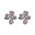 Real Gold Plating Silver Needle Pearl Zircon Flower Earrings Dongdaemun Affordable Luxury Fashion Ear Studs Niche Temperament Earrings for Women