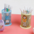 Cartoon Frosted DIY Assembly round Pen Container Cute Girl Heart Student Desktop Storage Stationery Large Capacity