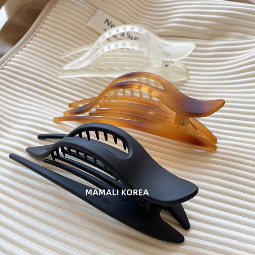 korean new texture large duckbill clip french style lazy wind back head hairpin hair updo artifact hairpin gripper