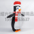 Amazon New Christmas Penguin Inflatable Clothing Red Hat Scarf Penguin Play Inflatable Clothing Outfit
