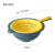 Creative multifunctional lidded draining basket kitchen refrigerator draining household plastic fruit storage basket 