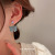 Silver Needle Blue Color Love Heart Bow Tie Pearl Flower Earrings Korean Fresh Girl Ear Stud Earring Fairy Earrings