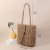 Trendy Women's Bags Personality Hollow out Paper-String Woven Bag Fashion Shoulder Straw Bag Casual Bag Beach Bag