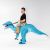 Amazon New Blue Riding Raptor Inflatable Clothing Cartoon Funny Riding Dinosaur Inflatable Clothing Pack