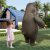 Amazon New Brown Bear Inflatable Clothing Party Gathering Role Playing Spoof Brown Bear Inflatable Clothing Outfit