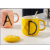 Creative Diamond Alphabet Ceramics Cup Lid Spoon Mug Water Glass Office Cup Home Breakfast Cup Gift Custom Logo