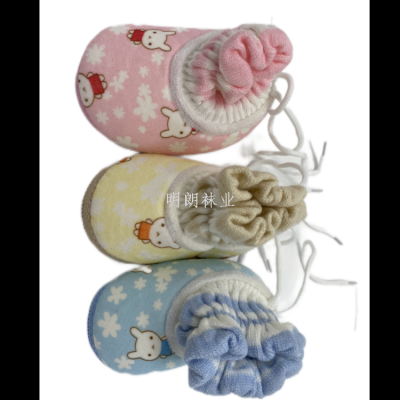 Printed Children's Warm with Velvet Long Tube Indoor Baby Shoes India Russia Europe America Middle East Best Selling