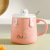 Creative Cute Embossed Hand Lying Cat Ceramic Cup Office Home with Cover Spoon Good-looking Milk Coffee Mug