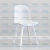 Nordic Simple Dining Chair with Backrest Ergonomic Plastic Chair Long Sitting Comfortable Home Creative Leisure Stool 
