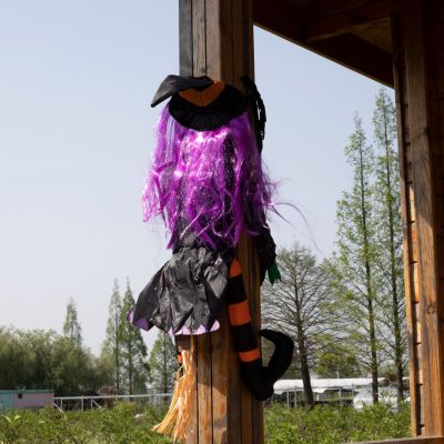 Halloween New Witch Tree Holding Party Horror Scene Setting Props Ghost Festival Witch Witch Climbing Trees