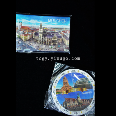 Tourist Souvenirs/Customized Decorations/Factory Direct Sales City Theme Germany Multi-Style Plastic Magnet