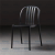 Light Luxury Chair Backrest Cosmetic Chair Plastic Chair Nordic Hollow Dining Chair Modern  Chair Household Dining Chair