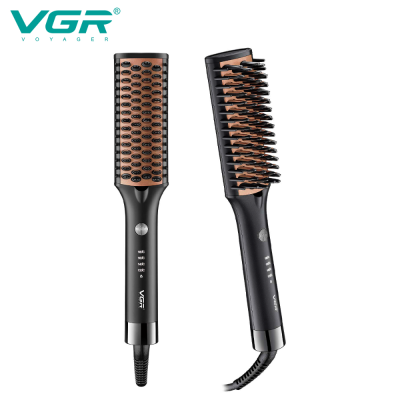 VGR V-590 AC power cord ceramic heating professional electric hair straightener comb brush