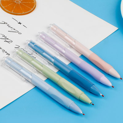 Morandi Press Gel Pen, Student Sign Ball Pen, Good-looking Five-Color Press Gel Pen