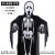 Skull Ghost Clothes with Skeleton Print Makeup Ball Garment Halloween Costume Clothes Adult Children Horror Mask