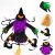 Halloween New Witch Tree Holding Party Horror Scene Setting Props Ghost Festival Witch Witch Climbing Trees