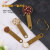 Factory Direct Sales Four-Piece Kitchen Set Measuring Spoon Dual-Use Color Baking Rose Gold Measuring Spoon Scale Stainless Steel Measuring Spoon