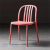 Light Luxury Chair Backrest Cosmetic Chair Plastic Chair Nordic Hollow Dining Chair Modern  Chair Household Dining Chair