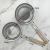 Stainless Steel Colander Wooden Handle Punching Oil Grid Scoop up Dumplings Kitchen Tools Thickened Frying Spoon Hot Pot Slotted Ladle Colander 16cm