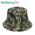 Cross-Border New Arrival European and American Camouflage Pattern Bucket Hat Men and Women Jungle Bionic Printing Double-Sided Wear Fishing Mountaineering Bucket Hat
