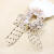 Wholesale stretch hair band fashion pearl lace polka dot bow ribbon cute scrunchies