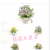 Artificial/Fake Flower Bonsai Iron Bucket Pots of Green Plants Petunia Daily Decoration Ornaments