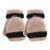 2022 New Autumn and Winter Girls' Flip Dual-Use Knitted Wool Loop Yarn Cute Rabbit Half Finger Gloves Jacquard