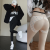 Autumn and Winter Latex Weight Loss Pants Fleece-Lined Thick Leggings High Waist Yoga Shark Pants for Women Wholesale
