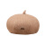 Autumn New Woolen Pumpkin Beret Autumn and Winter Women's Warm Artistic Retro Octagonal Beret Wholesale