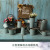 Retro Flower Vase and Flower Pot Dried Flower European Retro Iron Flower Pot Floor Bucket Iron Basin Iron Vase