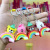 Online Influencer Cute Ins Rainbow Bear Bunny Keychain Car Key Pendant Bag Charm Promotional Gifts