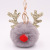 New Sequined Elk Christmas Keychain Christmas Antlers Plush Key Chain Women's Bag Keychain Gift