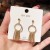 S925 Sterling Silver Needle Korean Circle Metal Rhinestone Earrings Women's Graceful Online Influencer Geometric Multi-Layer Tassel Special Earrings