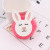 Wish Hot Sale Rabbit Bag Keychain Imitate Rex Rabbit Fur Artificial Wool Ball Pendant PU Leather Rabbit Plush Hang Decorations