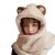 New Thickened Bear Hat Women's Winter Scarf Scarf Three-Piece Plush One-Piece Hooded Gloves Cute Warm