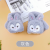 Plush Gloves Female Autumn and Winter Cute Cartoon Girl Flip Open Finger Thermal and Windproof Cold Protection Fleece
