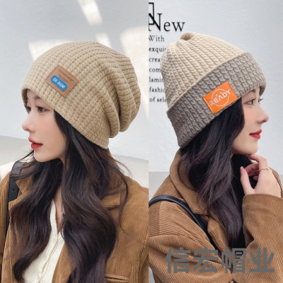 Woolen Cap Knitted Hat Children Autumn and Winter Wild 2022 Internet Celebrity Winter Warm Beanie Hat Korean Style Western Style Wind and Cold Proof