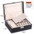 New Double-Layer Wooden Jewellery Box Stud Earrings with Lock Earring Storage Box Jewelry Box Jewelry Box Gift Box Wholesale