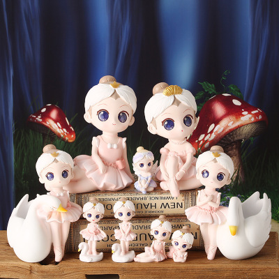 Creative Ballet Decoration Large Pen Holder Star Light Ballet Blind Box Student Children Fashion Play Gift Wholesale