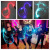 Factory Night Show Hand Swing Luminous Small Whip Bar Atmosphere Props Stage Fiber Optic Whip Led Hand Band Flash Whip