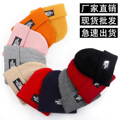 Factory in Stock Wholesale Hot Sale Knitted Hat Cross-Border Foreign Trade Autumn and Winter Thickening Warm Woolen Hat Sleeve Cap Beanie Hat